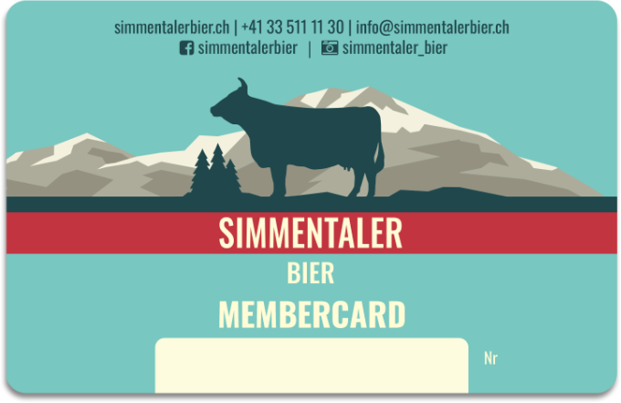 Simmentaler Bier Membercard